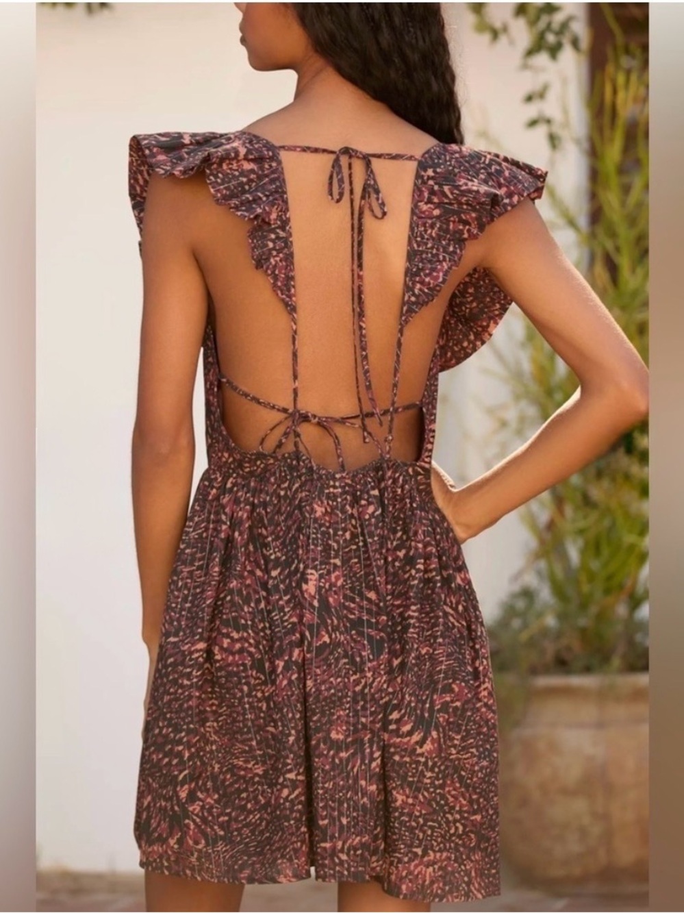 Brand New by Anthropologie Open-Back Mini Dress
